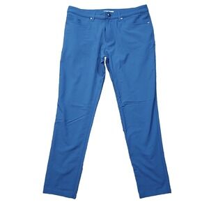 Olivers Pants Mens 33‎ X 31" Blue Nylon Spandex Stretch Performance Casual USA